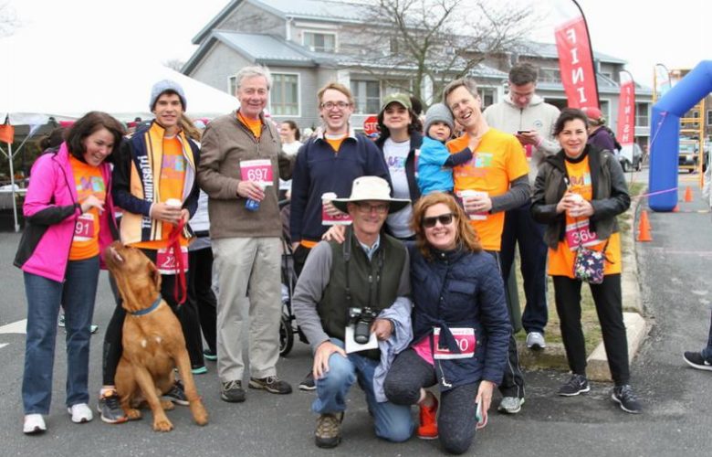 Katy's parents Jim Stewart and Brigid Collins Stewart (front row) with the team from CMEE
