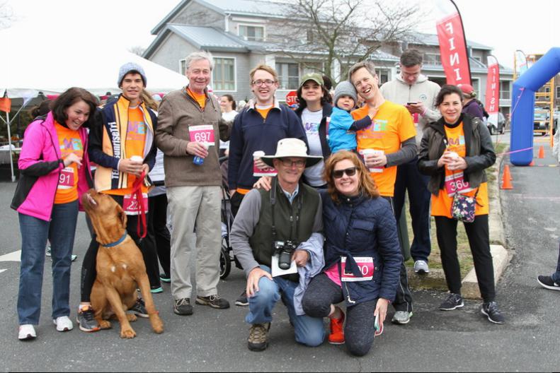 Katy's parents Jim Stewart and Brigid Collins Stewart (front row) with the team from CMEE