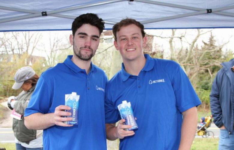 Rethink Water brand ambassadors Devon Meadows and Stephen Fling