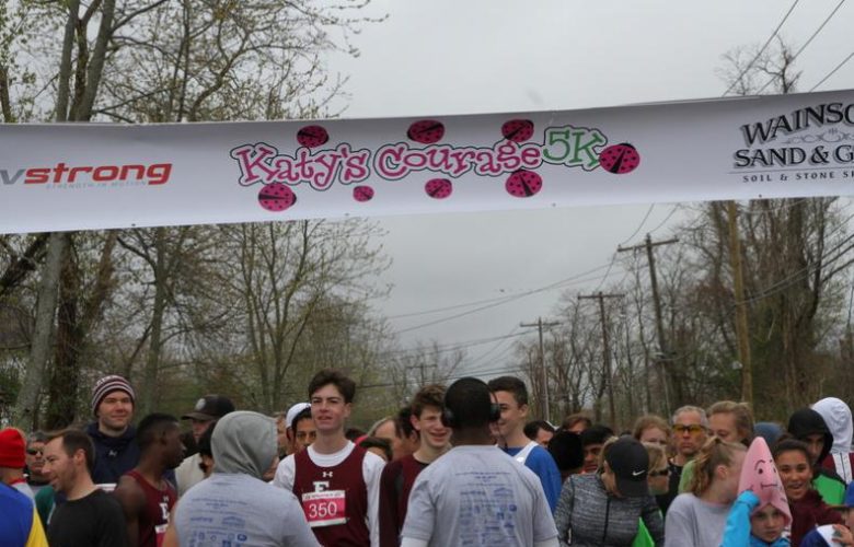 Signage at the race