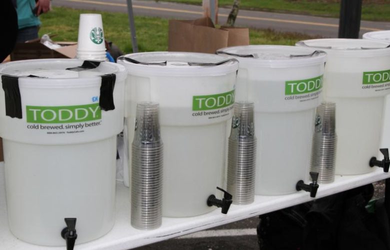 Runners were provided with beverages and light fare before and after the race