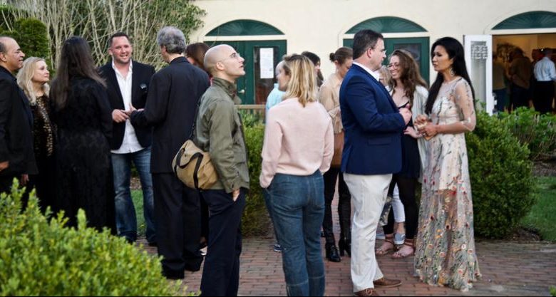 Guests at The White Room Gallery