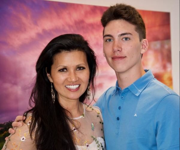 Asia Lee and her son Noah