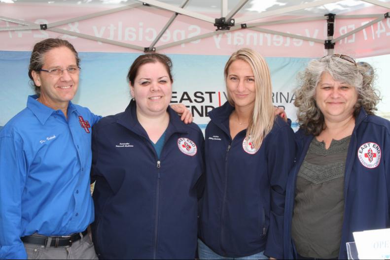 East End Veterinary Center Dr. Vatash, Samantha Holmes, Kristina King, Bernadette Eyre