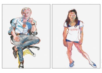 Grant Wilfley, right, with Salvatore Piazzolla and Jesse Ramos at a Miracle House benefit.