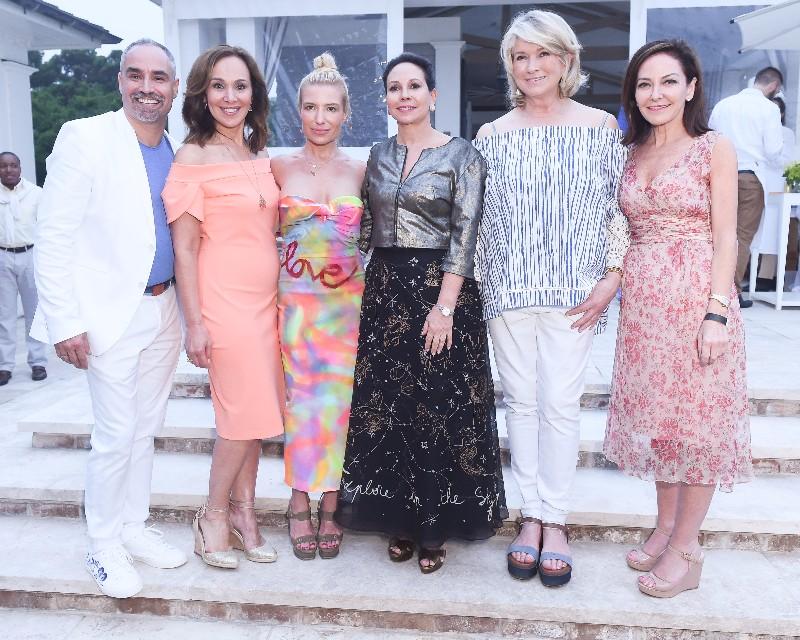 HMI CEO Thomas Krever, Rosanna Scotto, Tracy Anderson, Lisa Cohen, Martha Stewart, Margaret Russell