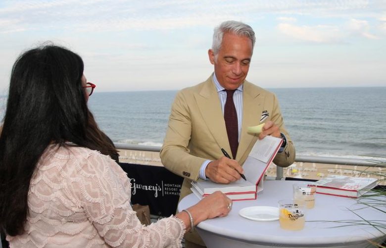 Geoffrey Zakarian signs "My Perfect Pantry"