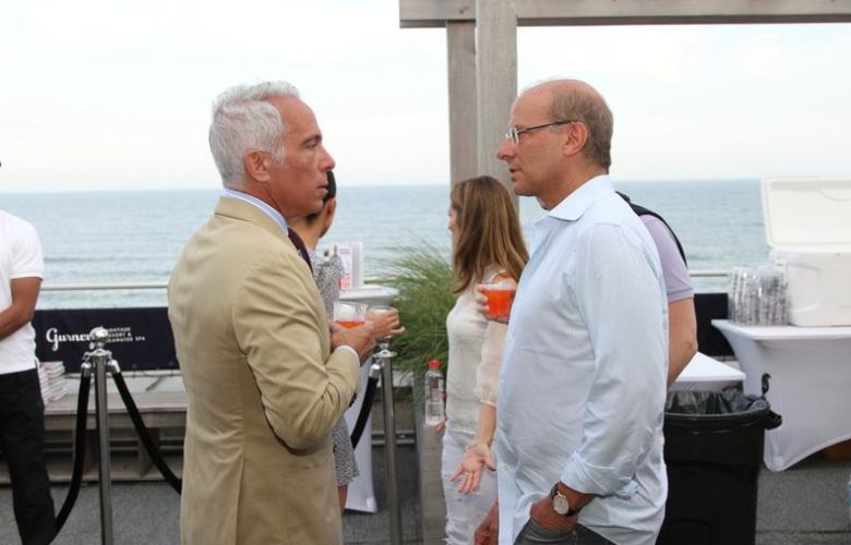 Geoffrey Zakarian mingles with guests