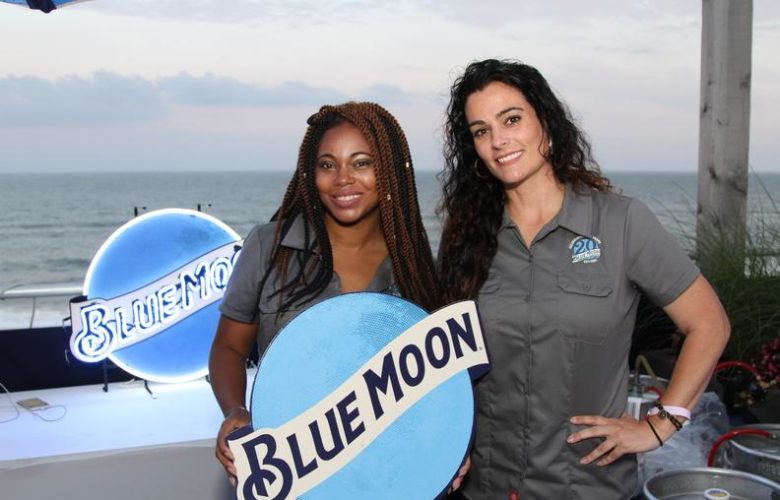 Samantha Lawson and Angela Wilson with Blue Moon