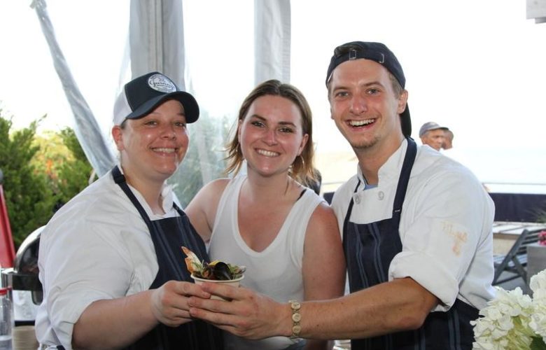 Gurney's Montauk Chef Kristina Marrero, Katie O'Neill, Chef Rick Denis