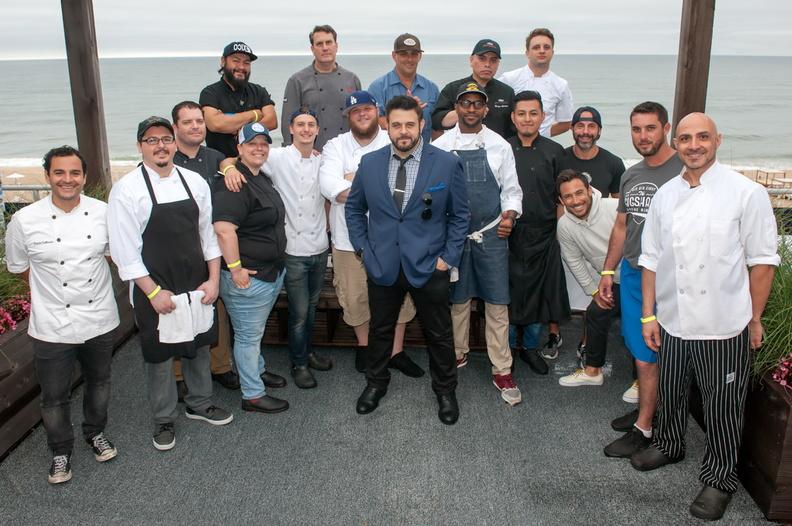 Adam Richman and the MonTaco chefs