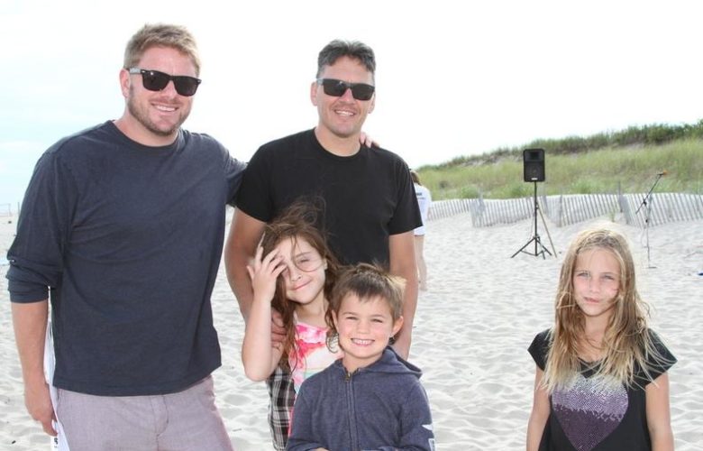 Jake Phipps, Danny Dzubak with Julianna, Maddox and Novella