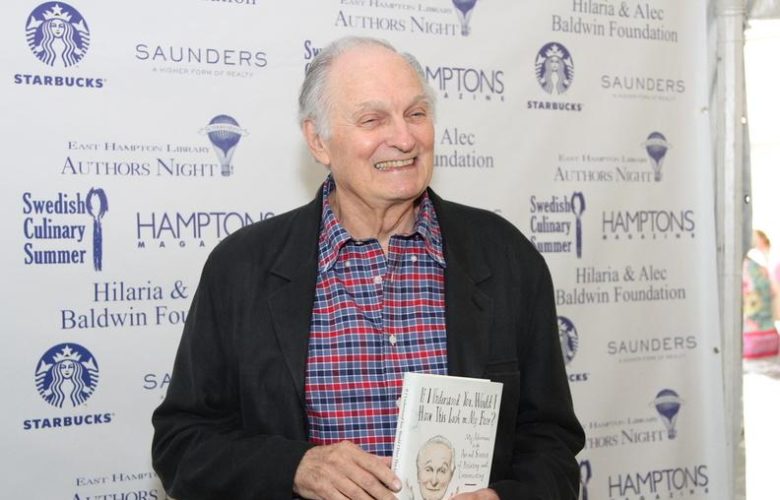 Alan Alda with his book "If I Understood You, Would I Have This Look on My Face?"