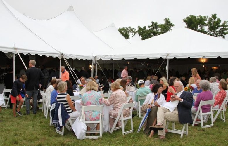 Guests enjoyed hors d'oeuvres and wine
