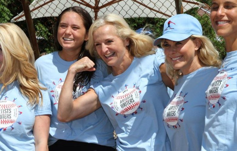 Ann Liguori flexing for the camera