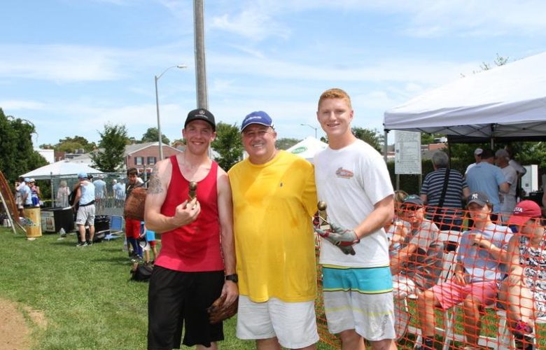 Dan's Hamptons Media CEO Eric Feil with home run champs