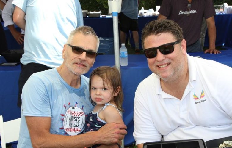 Giovanni McGuire of Phoenix House, Maeve age 2, John Valenti of Phoenix House