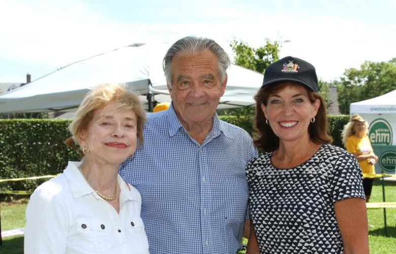 East Hampton Mayor Paul Rickenbach, NY Lt. Governor Kathy Hochul