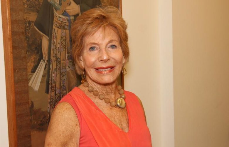 Author Gail Sheehy backstage at Guild Hall