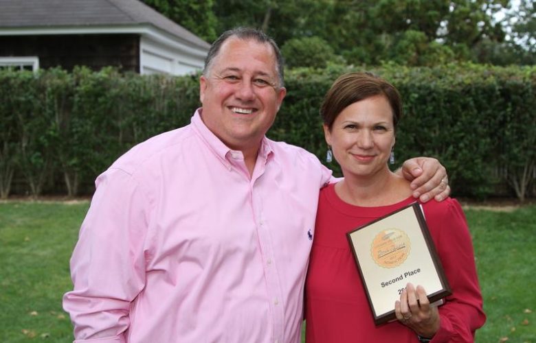 CEO and Editorial Director at Dan's Hamptons Media Eric Feil, Heather Tomick, second place winner