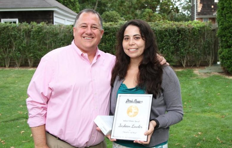 CEO and Editorial Director at Dan's Hamptons Media Eric Feil, Jayleen Lawler, Judges' Choice winner