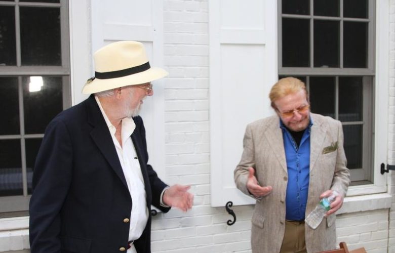 Dan's Papers founder Dan Rattiner sharing a few laughs with author and friend Daniel Simone