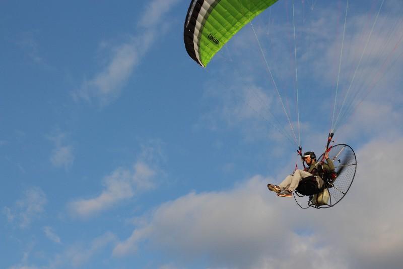 In flight