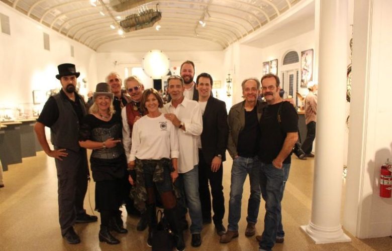 The artists gather