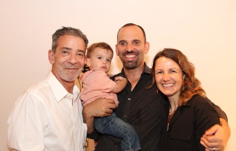 Art Donovan with his family, grandson Andrew Michael, son Paul Donovan, daughter in law Ashley McKenzie Donovan