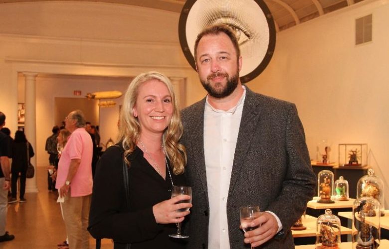 Sarah West and artist Saxon Reynolds