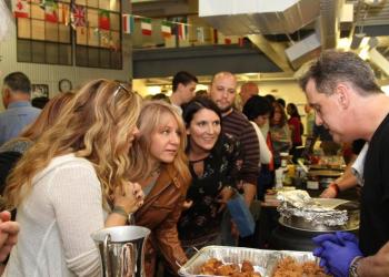 These ladies were all smiles while awaiting their next taste