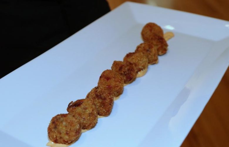 One of the various delights served at the reception