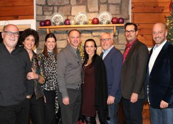 12 Wines of Christmas presenting sponsor Donielle Cardinale of The Cardinale Group celebrated this holiday event with friends