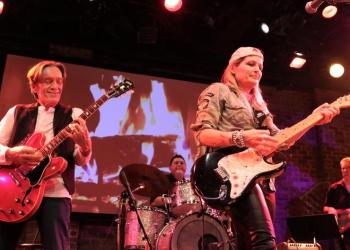 G.E. Smith and Nancy Atlas