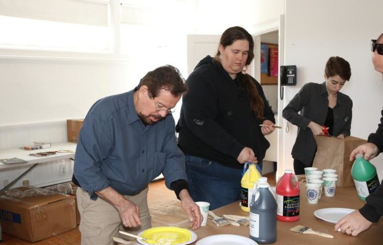 Artist Francisco Alvarado-Juarez worked with participants throughout the workshop