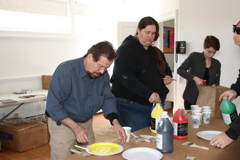 Artist Francisco Alvarado-Juarez worked with participants throughout the workshop