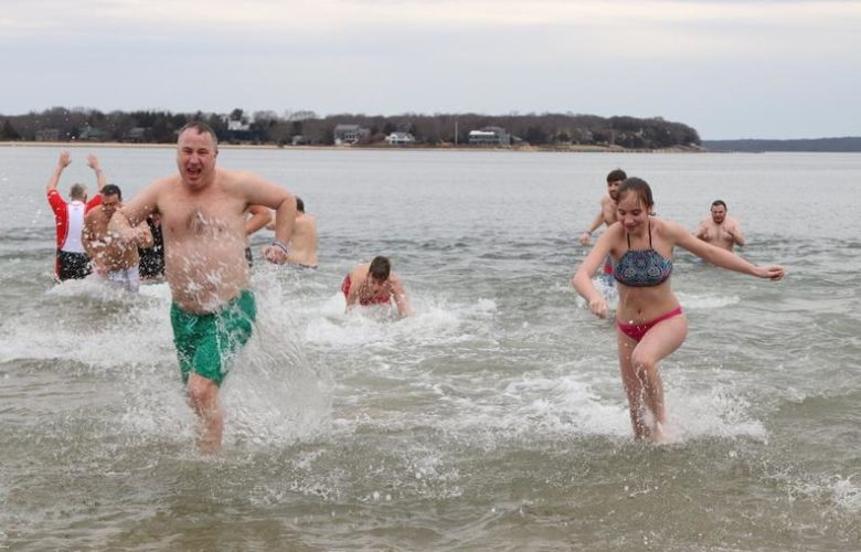 It was chilly for the polar plunge