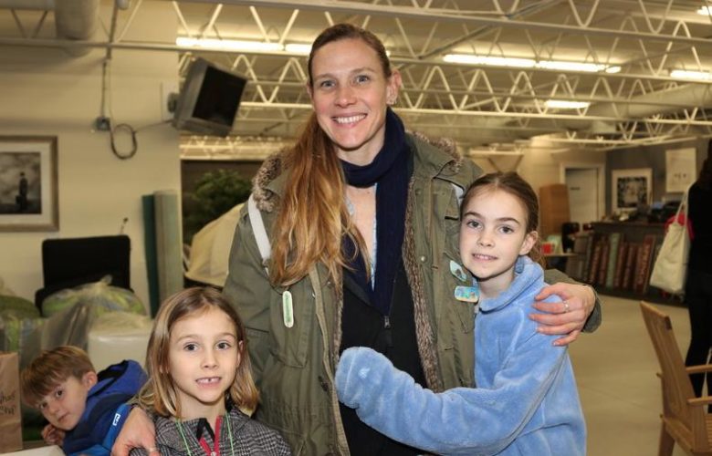 Jackie age 5, Aimee Geehreng, Yvonne age 10 enjoyed the activities held at Dodds & Eder