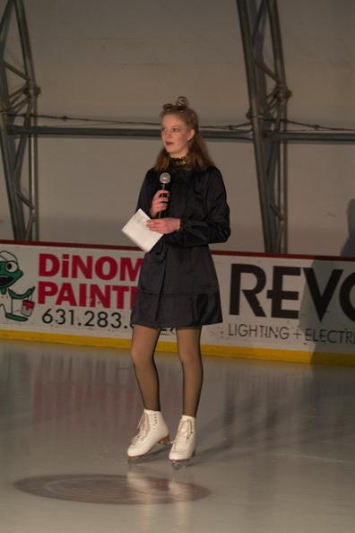 Annelisa Mendelman is the Rink Announcer