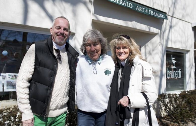 Phillip Grossmen, VP of the Westhampton Beach Chamber, Mary Fitzgerald and Lisa Weinschenk