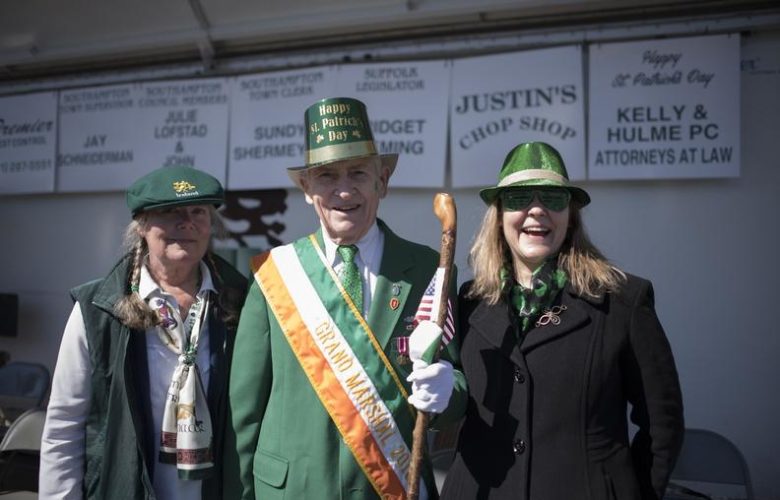 Mary Cuthbert, Grand Marshal Peter Cuthbert and Lee Cuthbert-Green