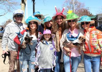 The Lamanna Family, Sanchez Family and Oliver Family enjoyed the parade down Main Street