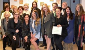 2018 Artist Winners celebrate during the awards reception