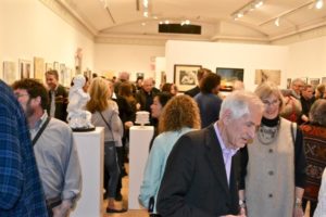 The 2018 Guild Hall Artist Members Exhibition drew a large crowd, as always.