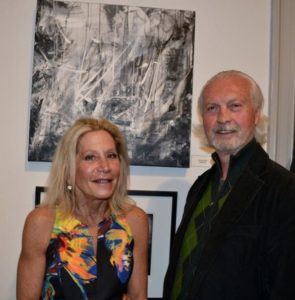 Sandy Busch and Frank Fiordaliso supporting friend and Honorable Mention winner, Leila Pinto