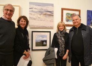Artist Jeffrey Warner and Eileen Warner with friends, Marilyn Goldstein and Martin Gershon