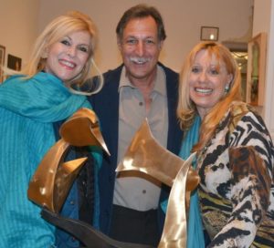 Sculptor Steve Zaluski in 'Conversation' with Caroline Leiberman and Sue Phillips of Scenterprises perfume