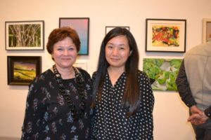 Museum Director/Chief Curator Christina M. Strassfield with Guest Juror Connie H. Choi