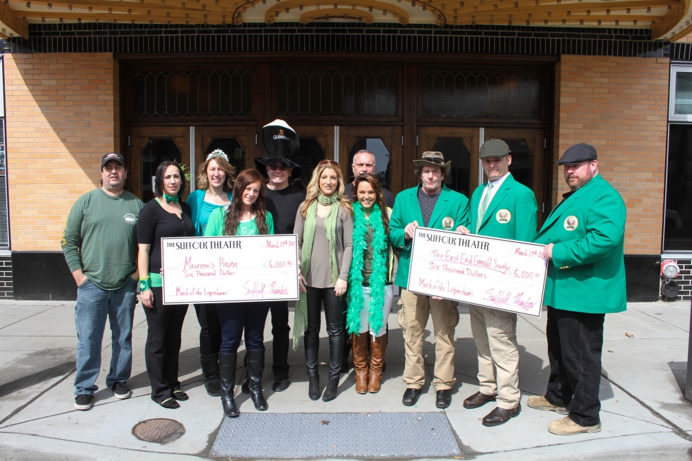 March of the Leprechauns check presentation.