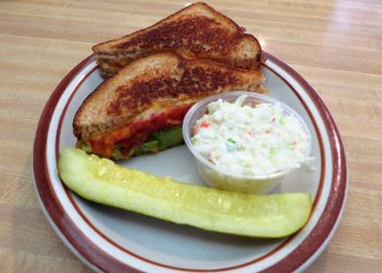 Sip 'n Soda grilled cheese sandwich.